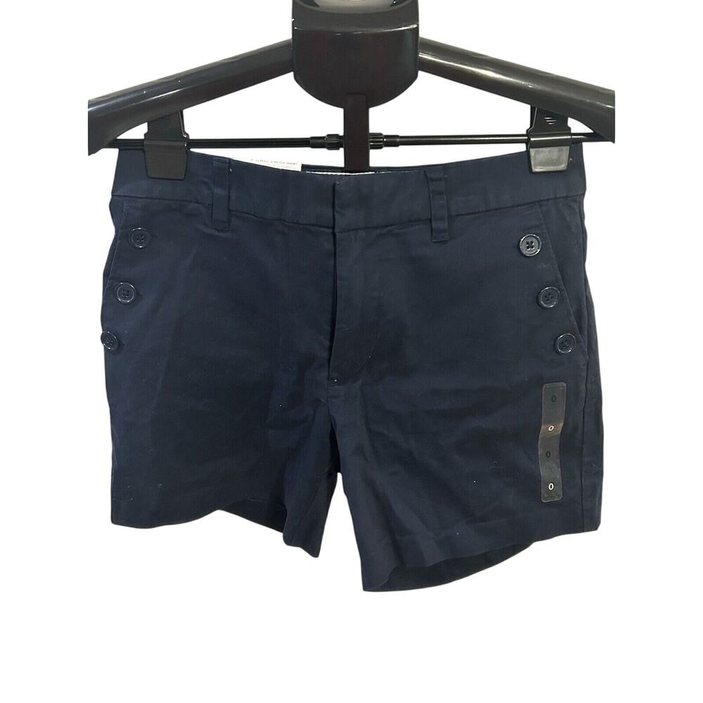 NWT Tommy Hilfiger The Flex Navy Blue Classic Stretch Shorts Women's size 0